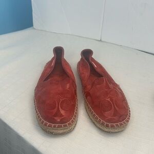 Coach suede espadrille size 7.5 M